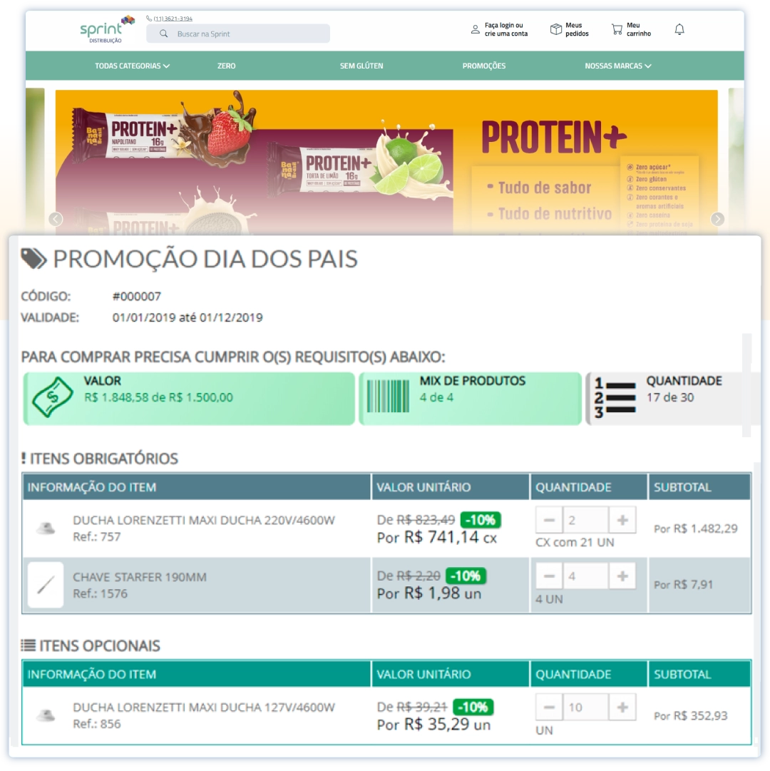 E-commerce integrado para B2B e B2C